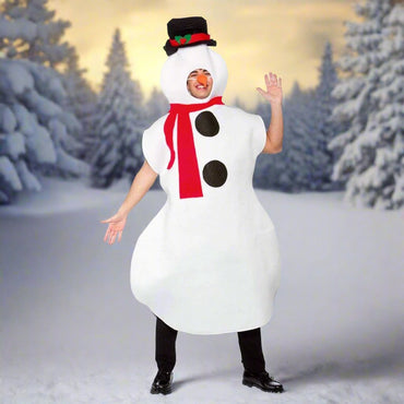 Mr Crimbo Adults Unisex Fancy Dress Snowman Christmas Costume