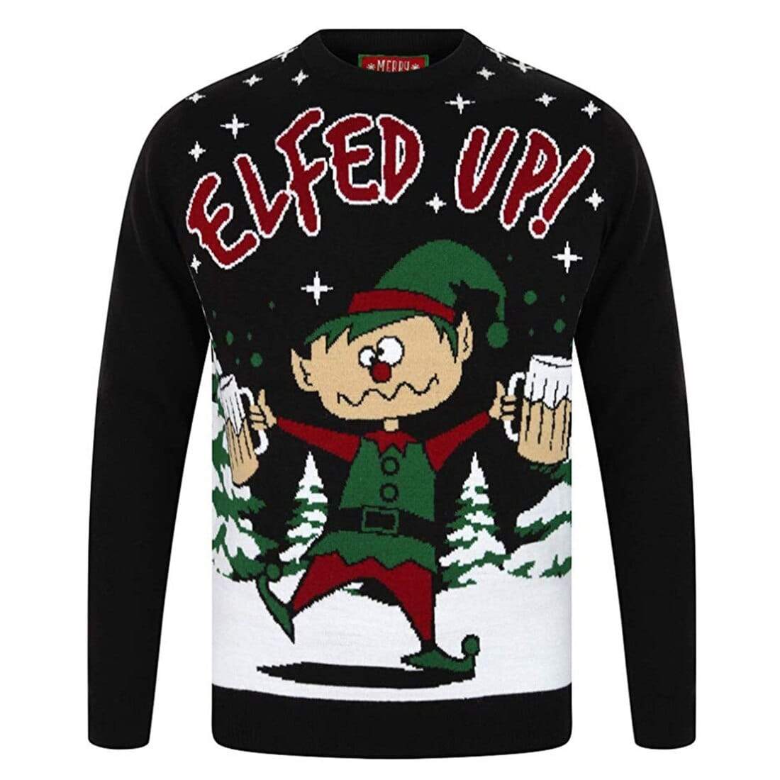 Elf christmas jumper mens hotsell