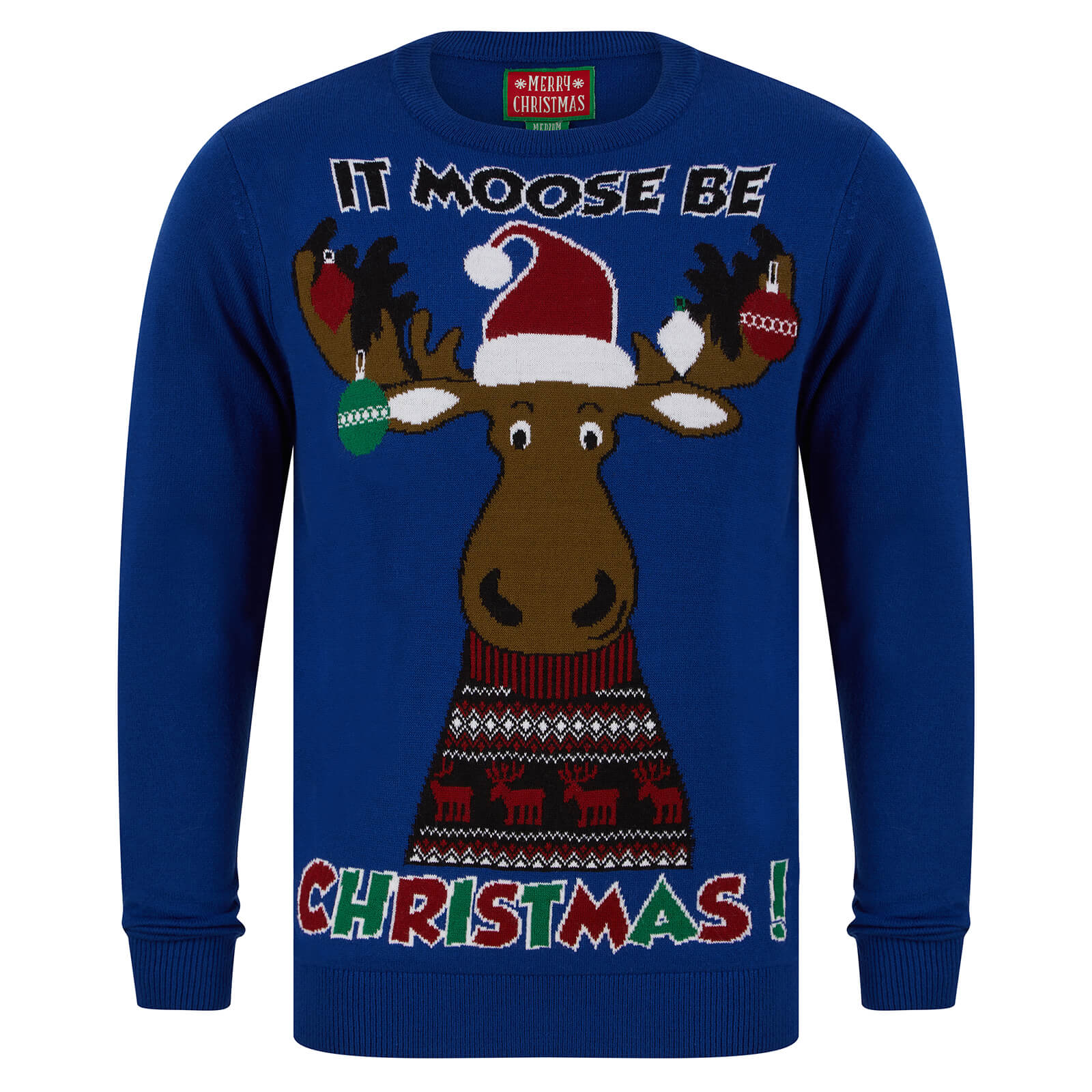 Buy Mr Crimbo Mens It Moose Be Christmas Xmas Jumper | Mr Crimbo – MrCrimbo