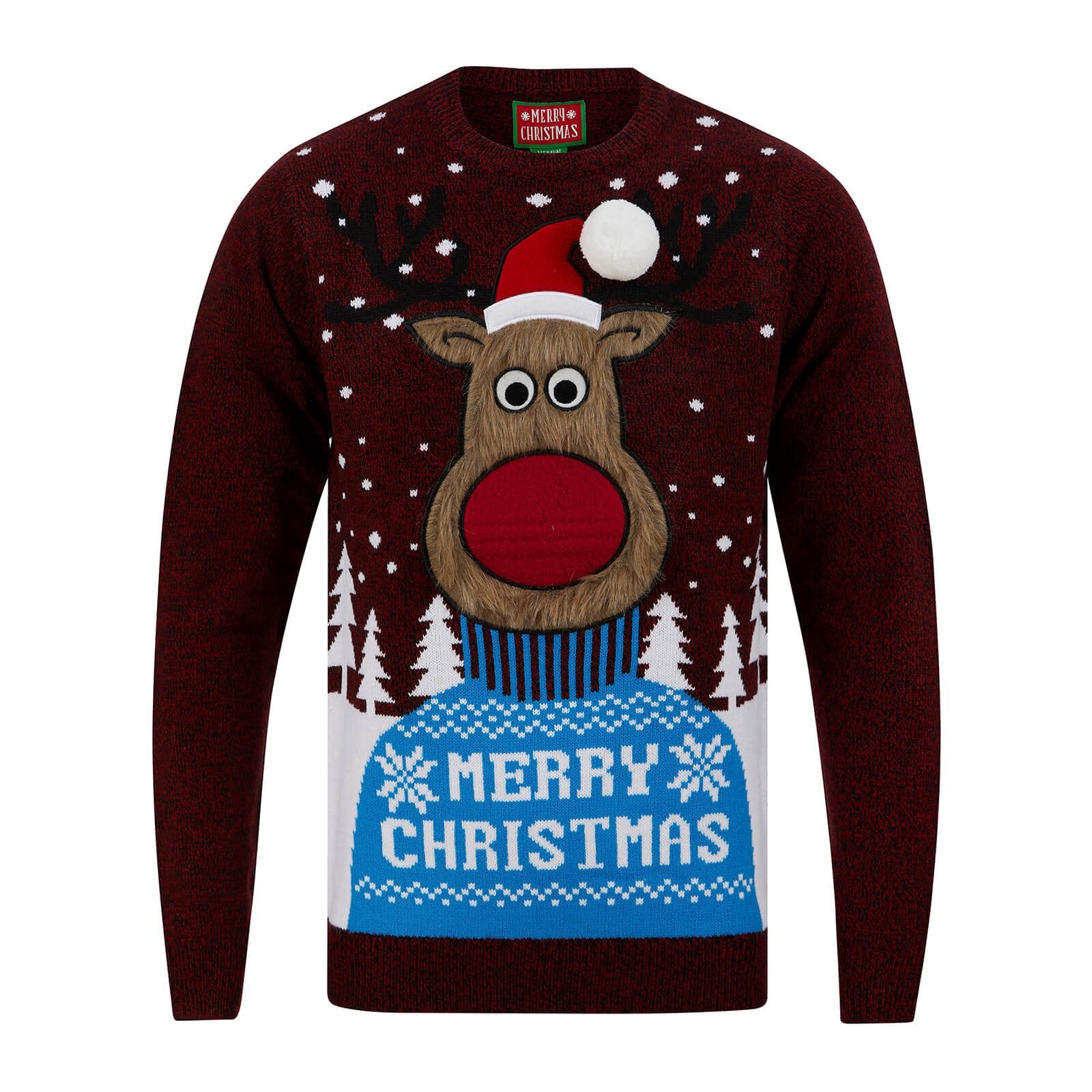 Black christmas jumper outlet with baubles