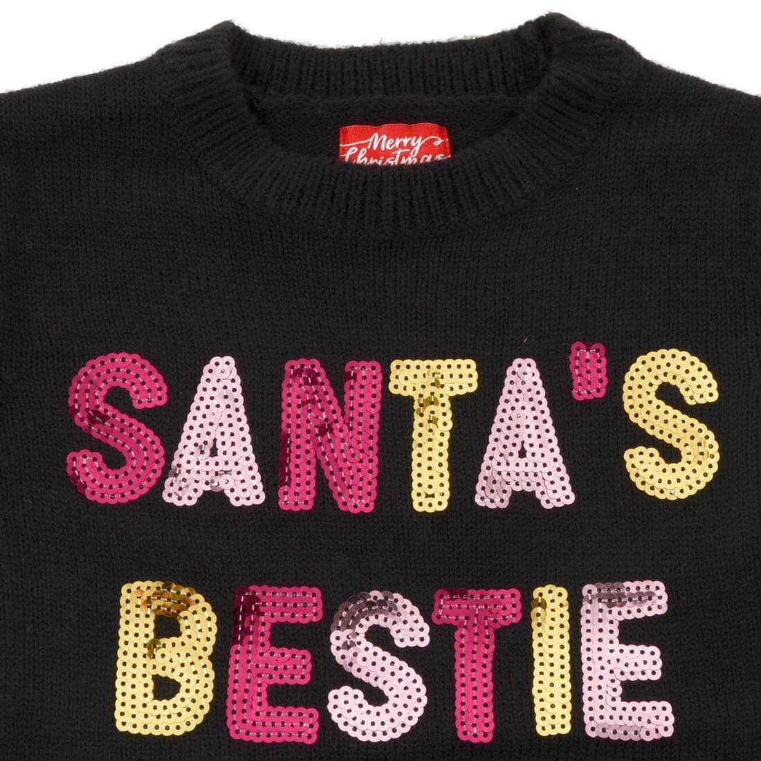 Girls sequin christmas jumper best sale