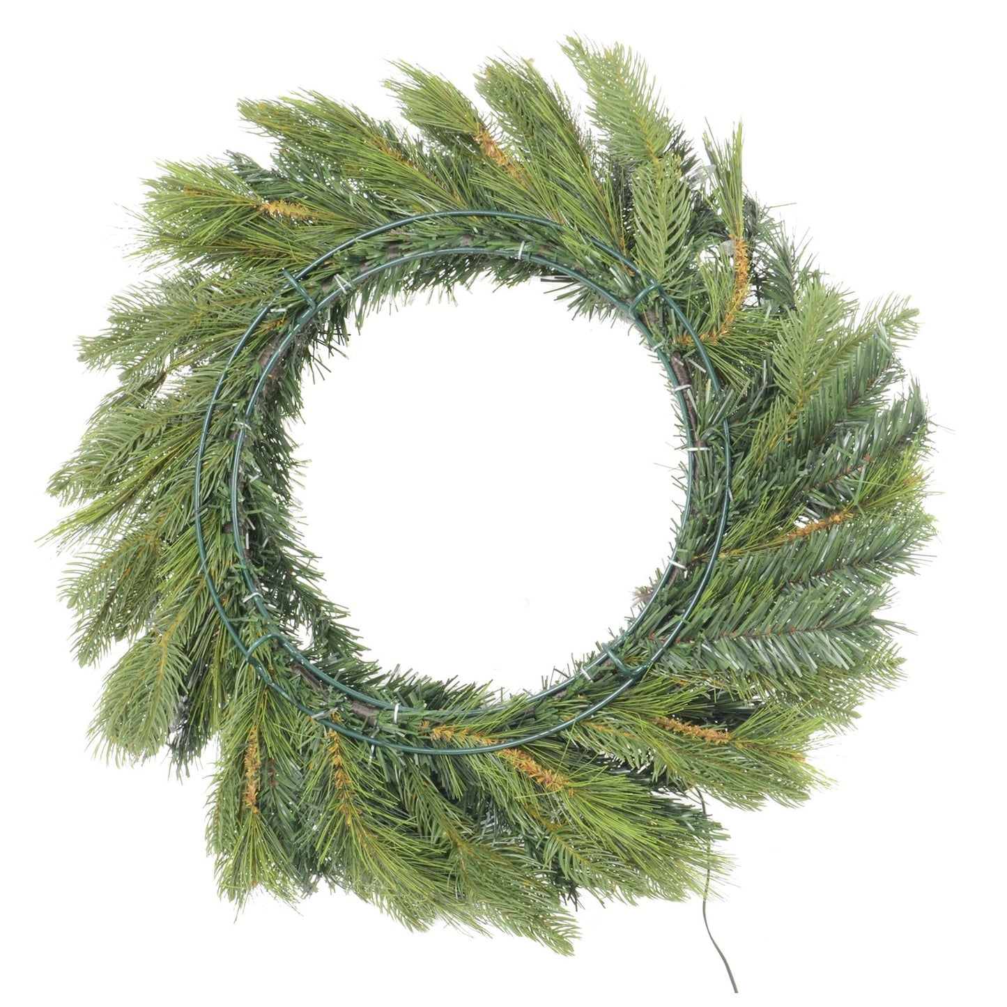 Mr Crimbo Pre-Lit Christmas Wreath Luxury Mixed Pine - MrCrimbo.co.uk -XS4351 - 30" -24" wreath