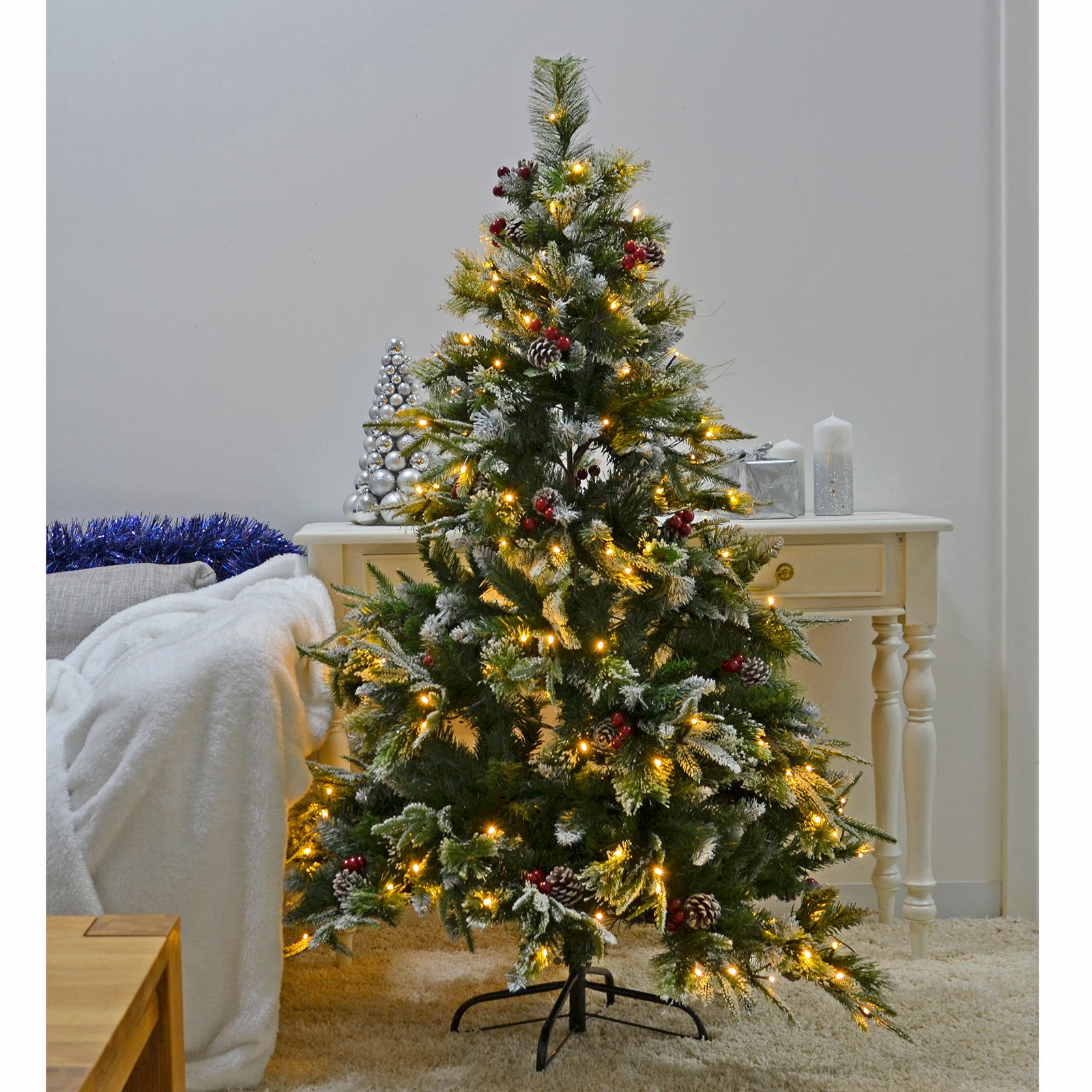 Buy Mr Crimbo Pre-Lit Frosted Christmas Tree Online | Mr Crimbo – MrCrimbo