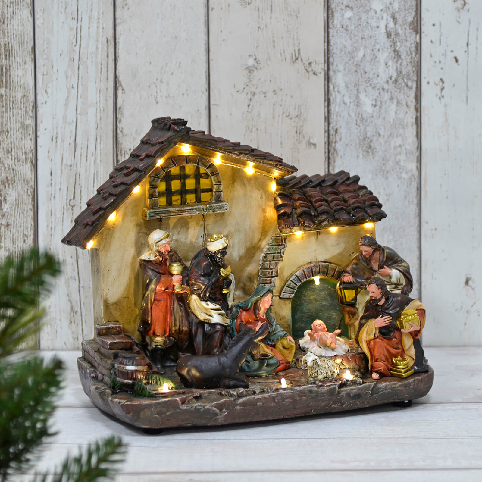 Buy Light Up Nativity Decoration 16 LEDs Online Mr Crimbo MrCrimbo